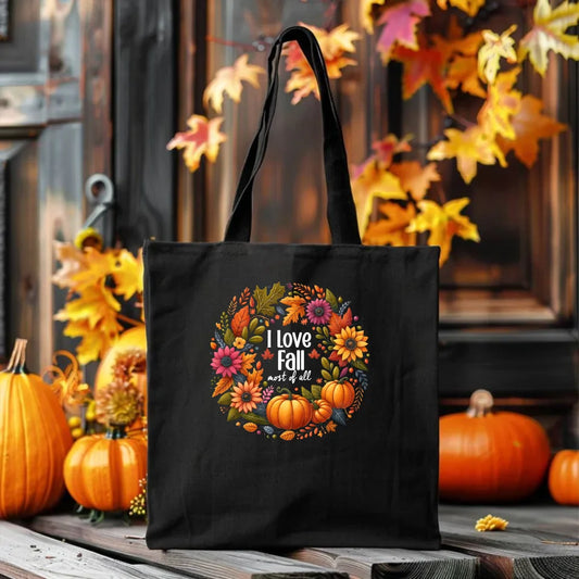 I Love Fall most of all jesieniara jesień | Torba jesienna