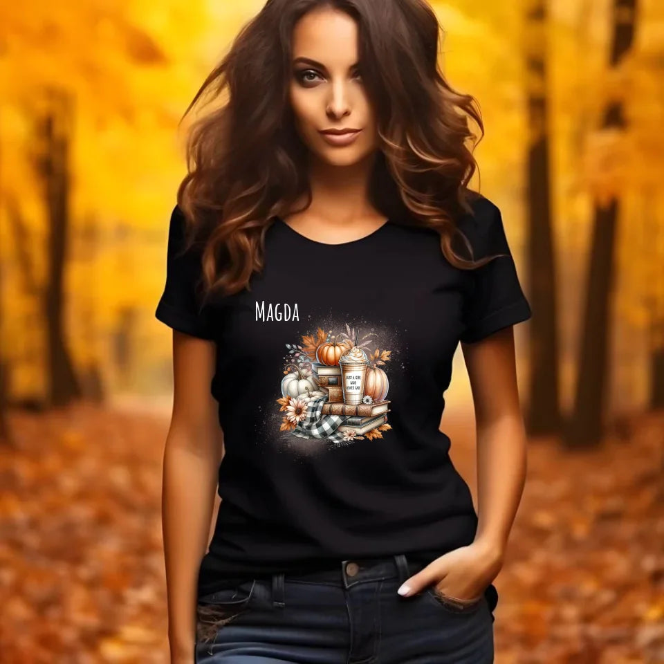 Just a girl who loves fall | Personalizowana damska koszulka dla jesieniary