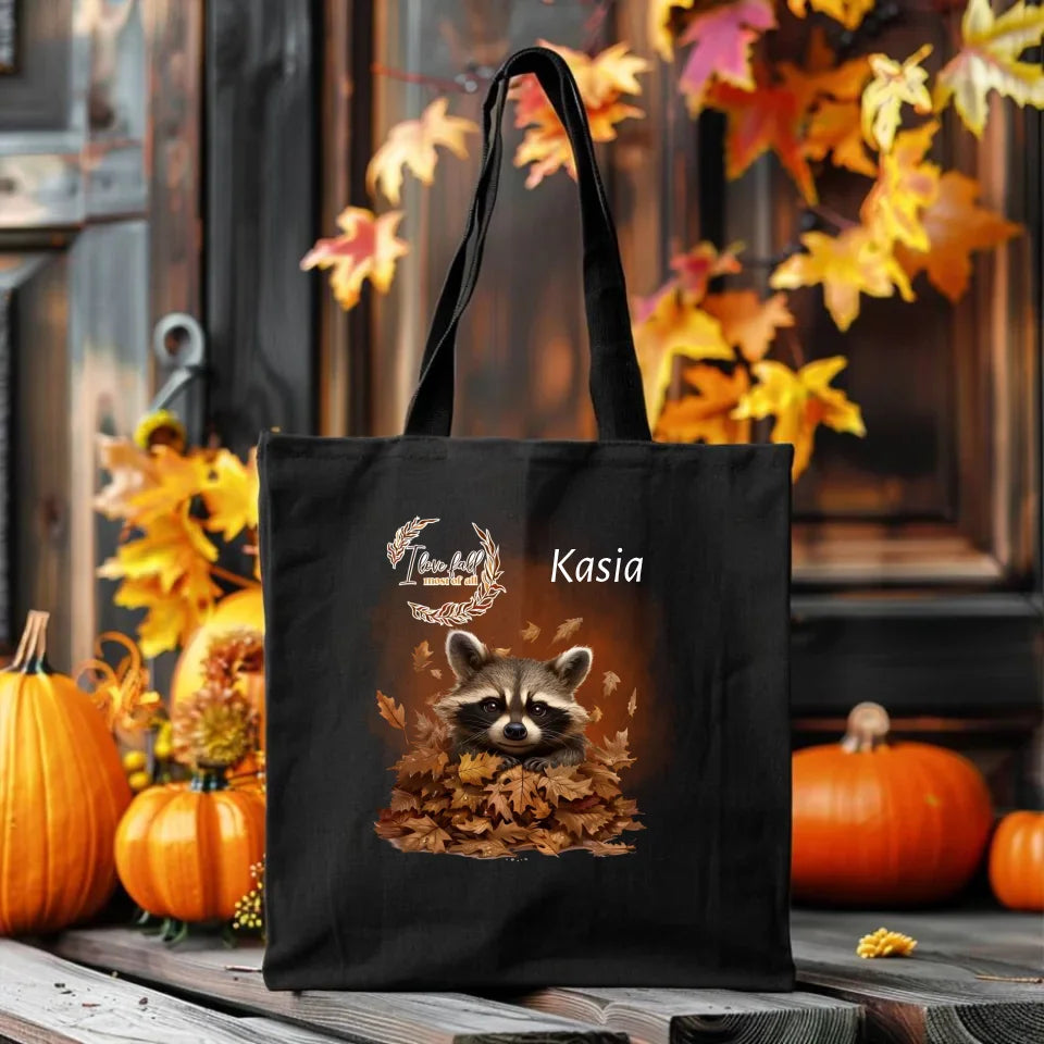 I love fall | Personalizowana torba jesienna z szopem