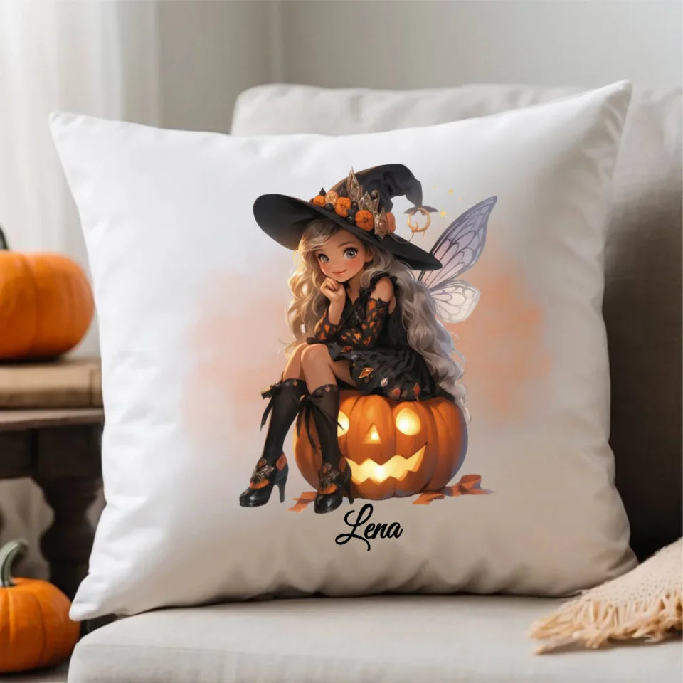 Wróżka | Personalizowana poduszka na Halloween