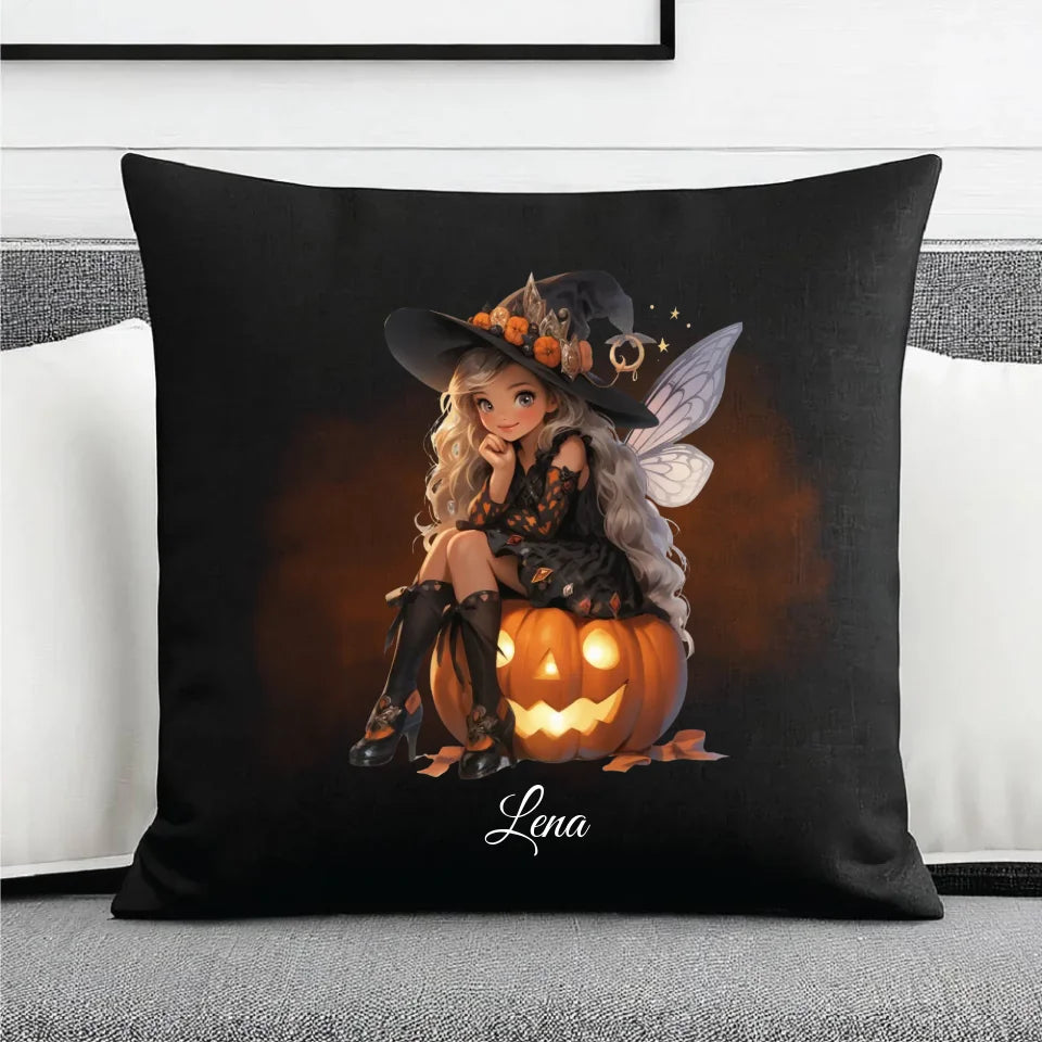 Wróżka | Personalizowana poduszka dekoracyjna na Halloween