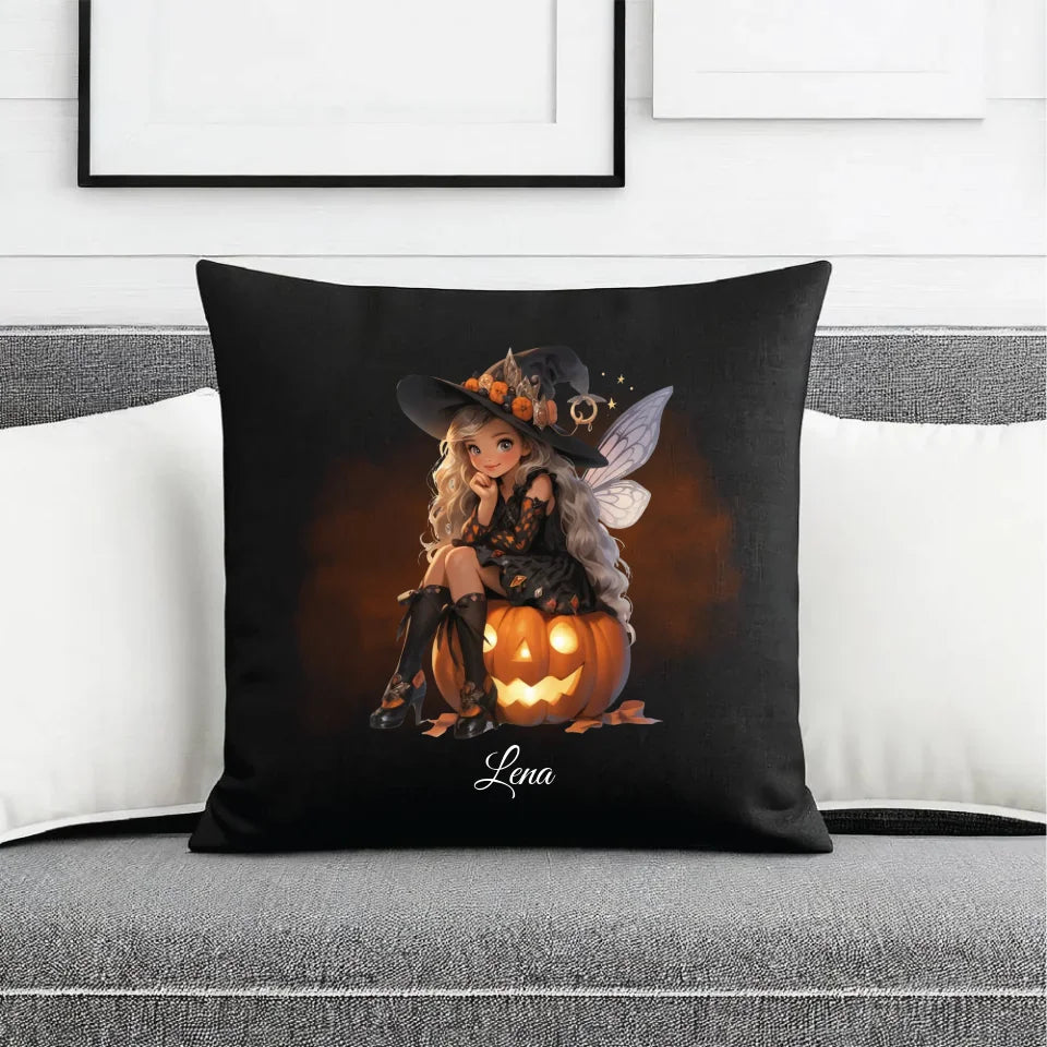 Wróżka | Personalizowana poduszka dekoracyjna na Halloween