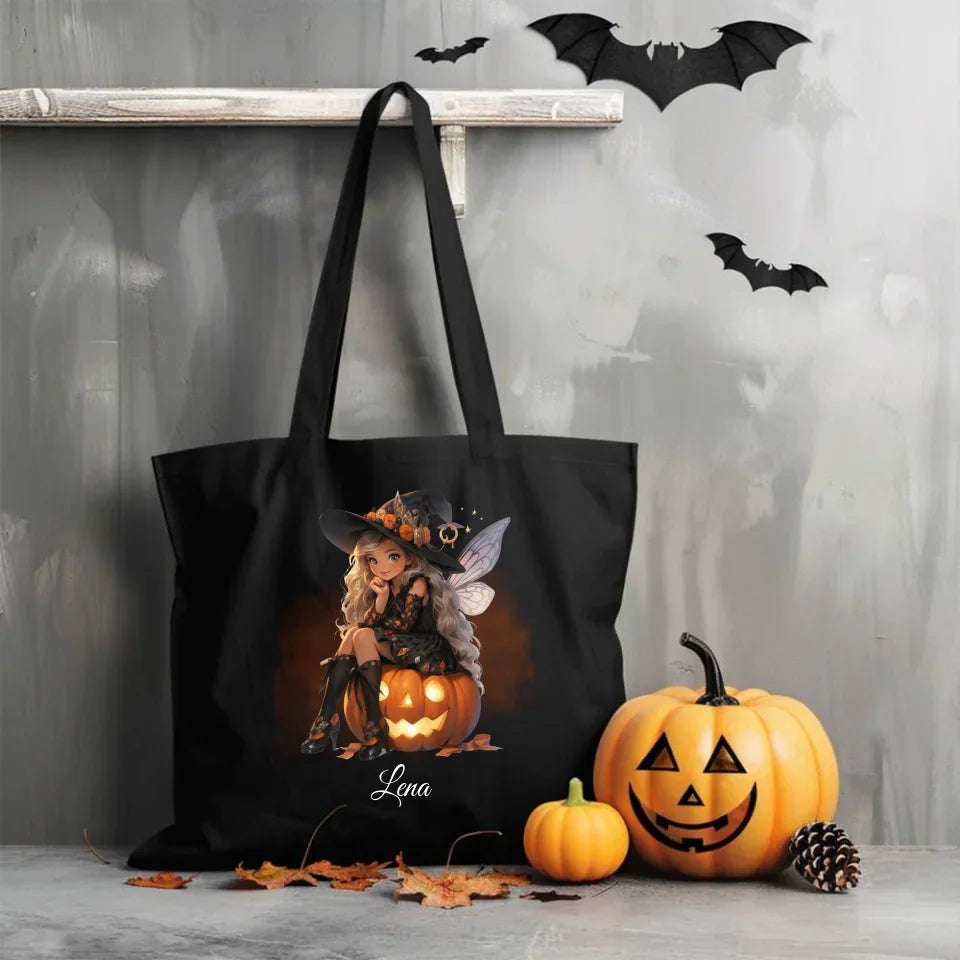 Wróżka | Personalizowana eko torba na Halloween