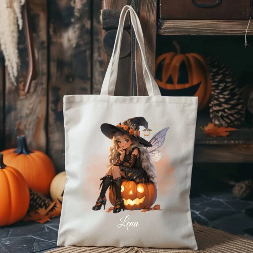 Wróżka | Personalizowana eko torba na Halloween