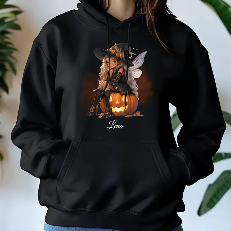 Wróżka | Personalizowana bluza damska z kapturem na Halloween