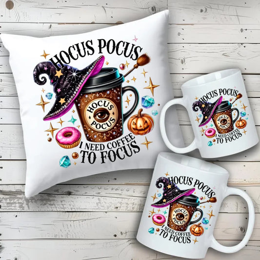 Hocus Pocus | Zestaw poduszka i kubek na Halloween