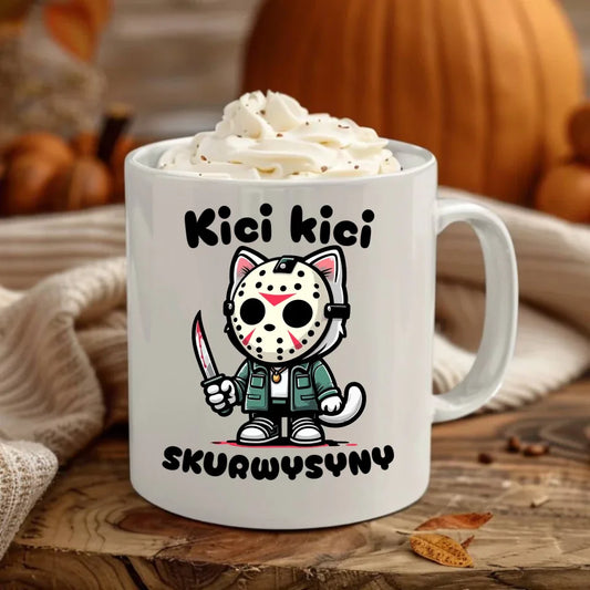 Pierwsze kawa, później straszenie | Kubek na Halloween