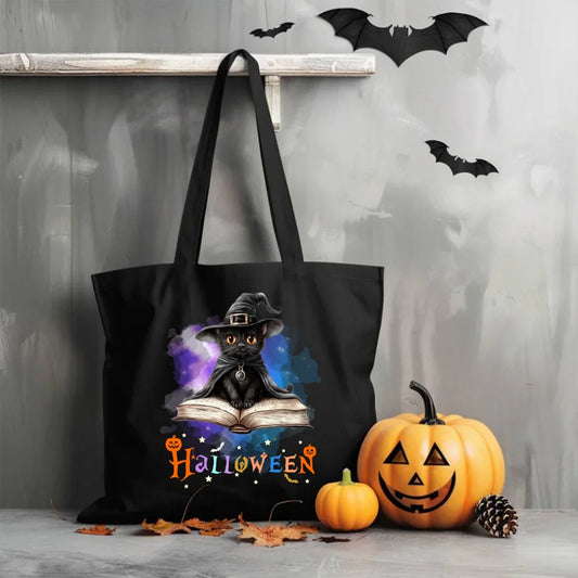 Kot Czarodziej | Eco torba na Halloween