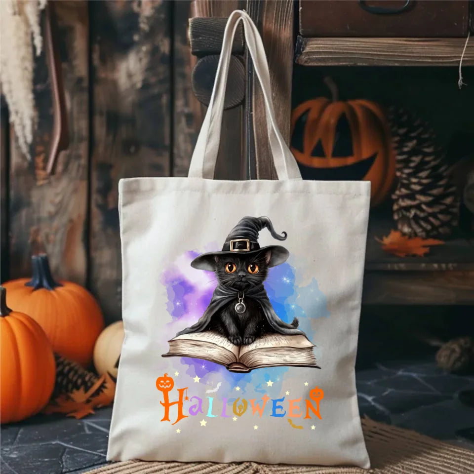 Kot Czarodziej | Eco torba na Halloween