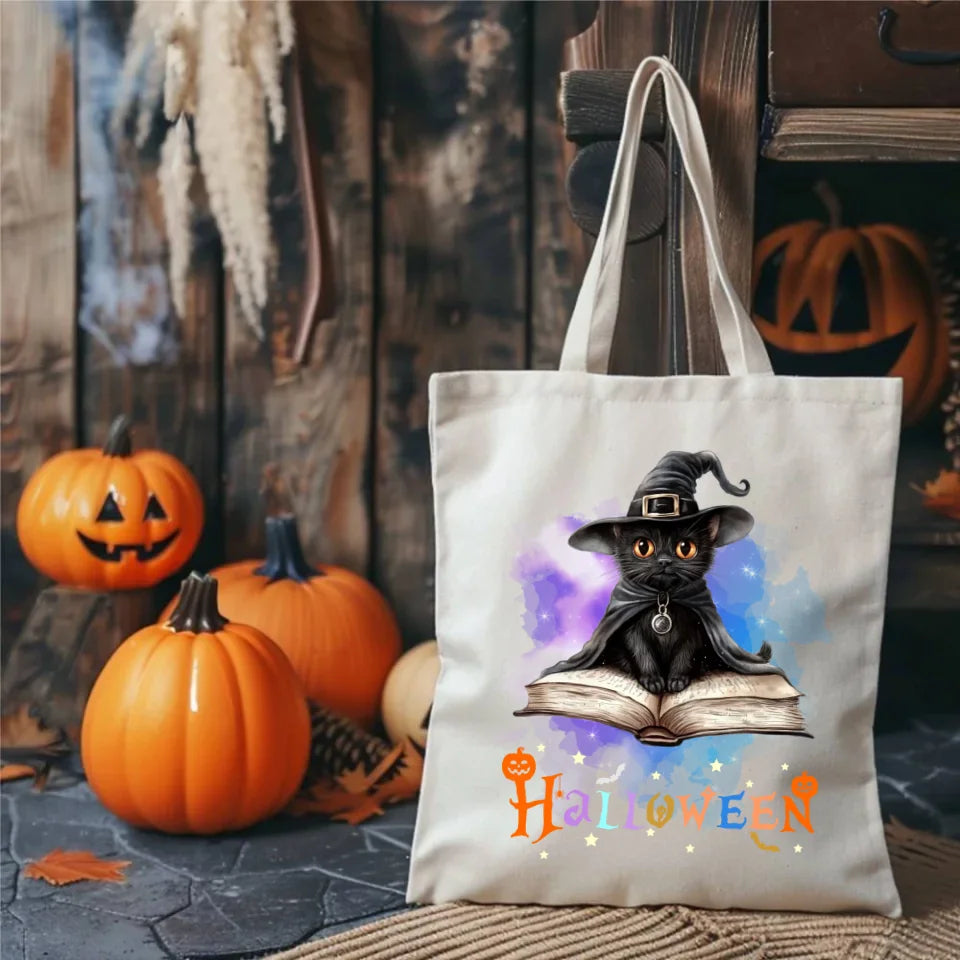 Kot Czarodziej | Eco torba na Halloween