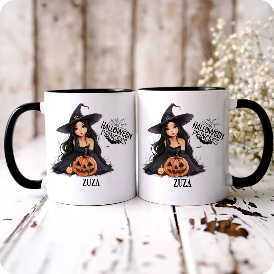 Halloween Princess | Kubek z imieniem na Halloween czarny