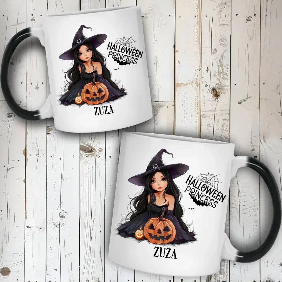 Halloween Princess | Kubek magiczny z imieniem na Halloween