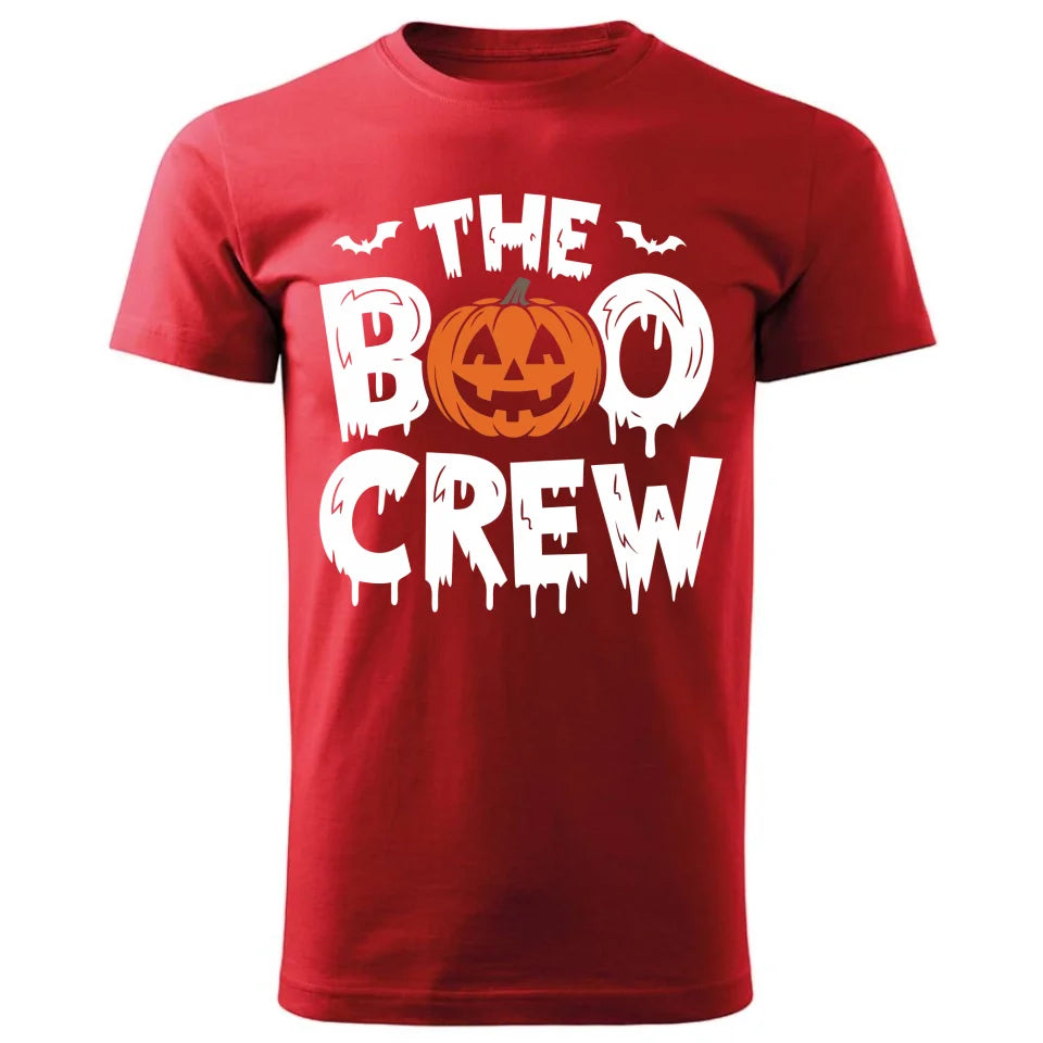 The Boo Crew | Koszulka męska na Halloween czerwona