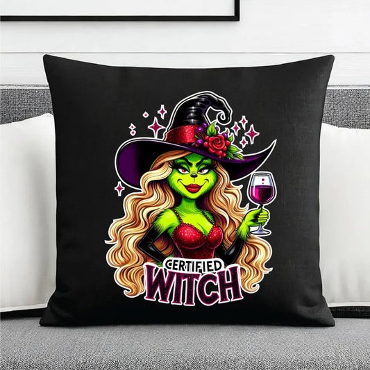 Certified Witch | Śmieszna poduszka dekoracyjna