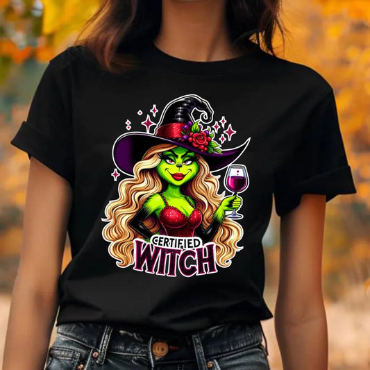 Certified Witch | Śmieszna koszulka damska