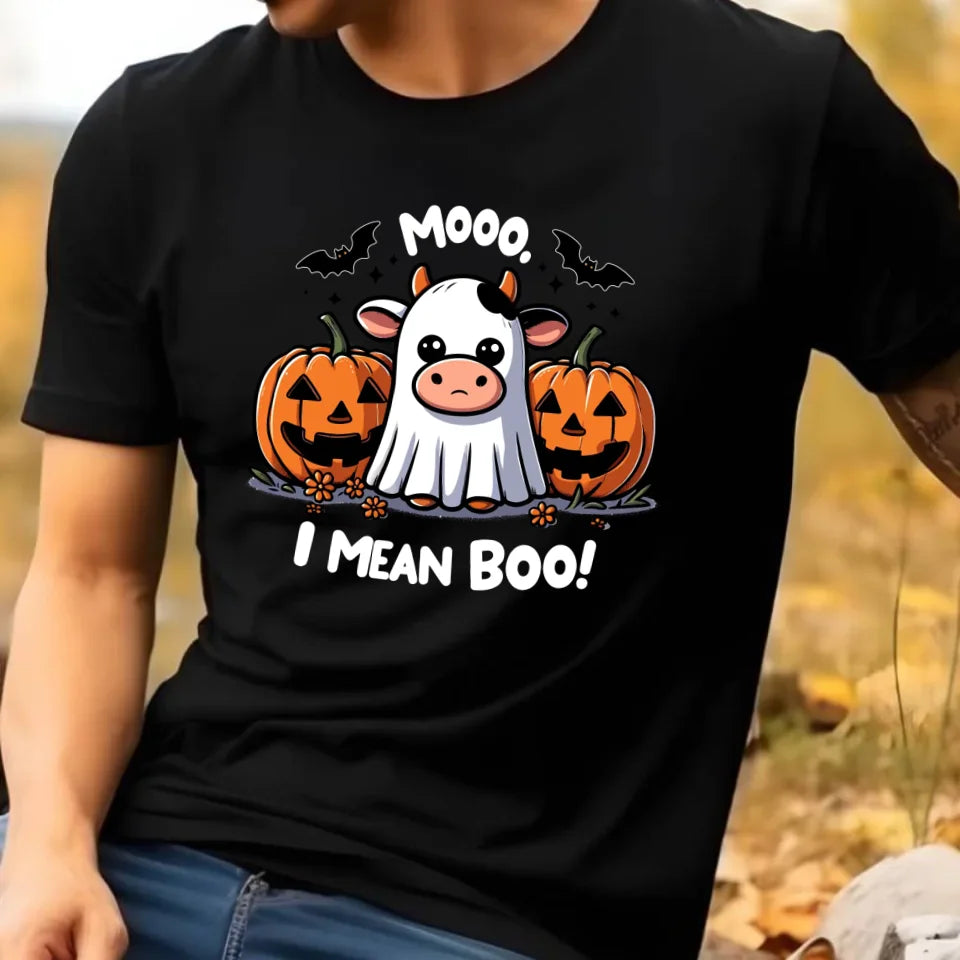 Mooo I mean Boo! | Koszulka męska na Halloween