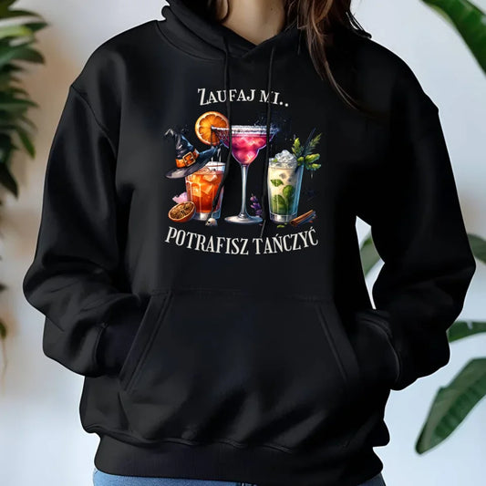 Halloweenowe drinki | Bluza damska z kapturem