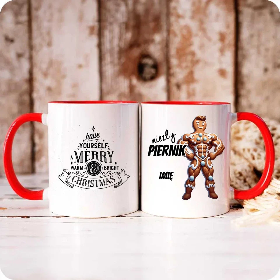 Niezły piernik | Świąteczny kubek z imieniem BN24 - StoryCups.pl