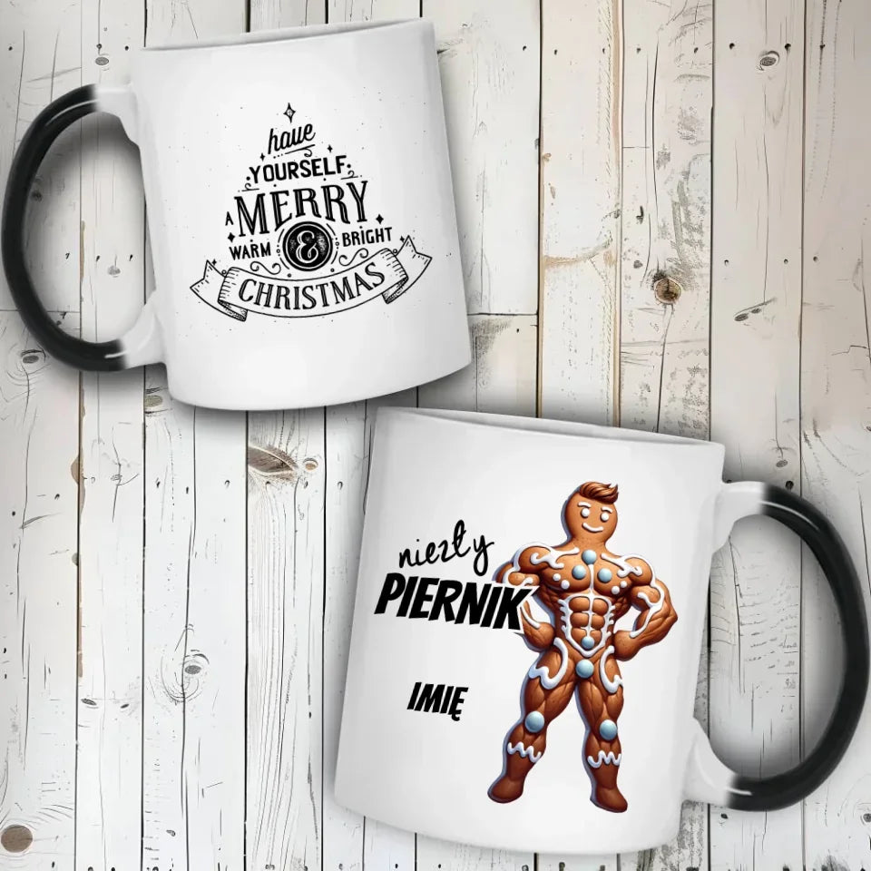 Niezły piernik | Świąteczny kubek z imieniem BN24 - StoryCups.pl