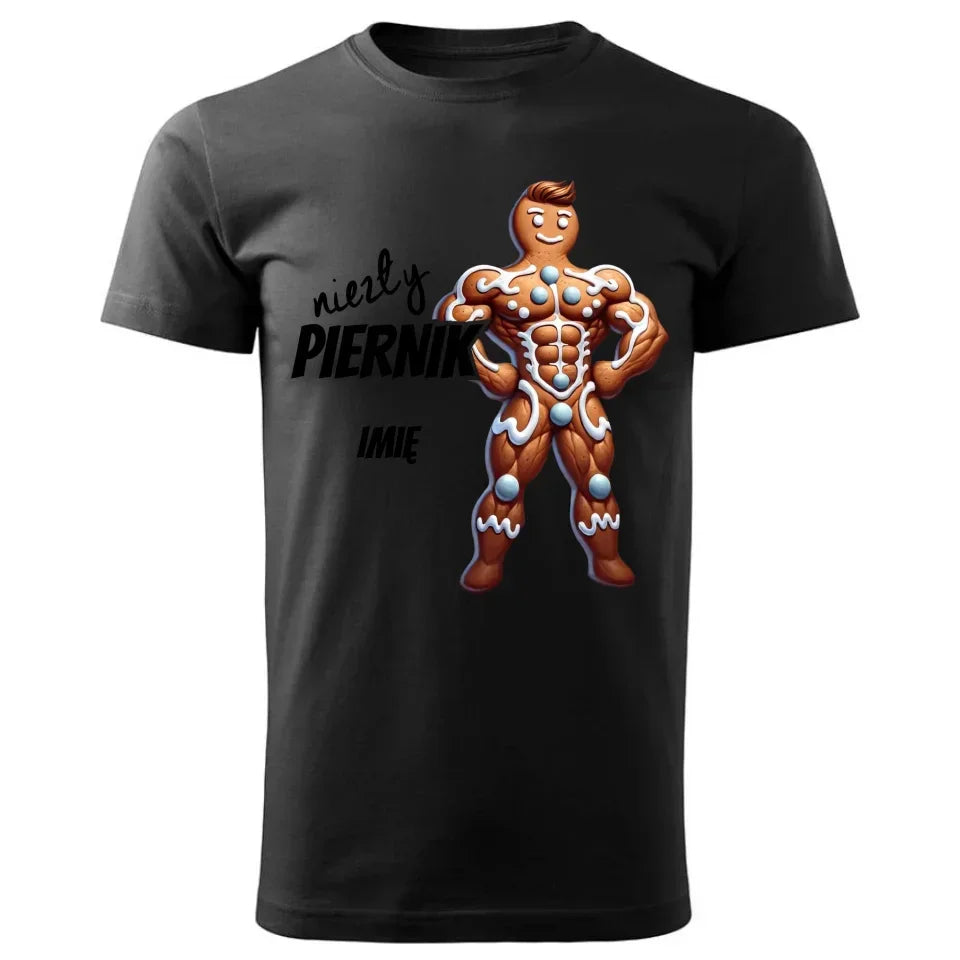 Niezły piernik | Świąteczna koszulka męska z imieniem na prezent BN24 - StoryCups.pl
