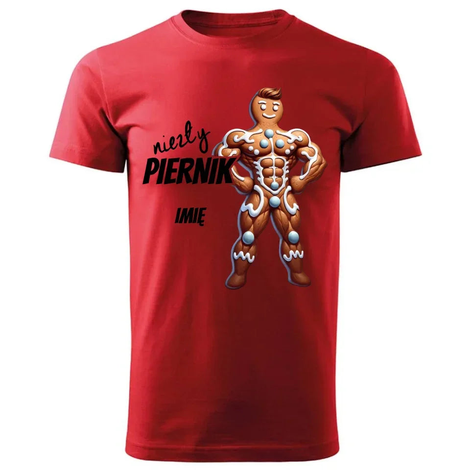 Niezły piernik | Świąteczna koszulka męska z imieniem na prezent BN24 - StoryCups.pl