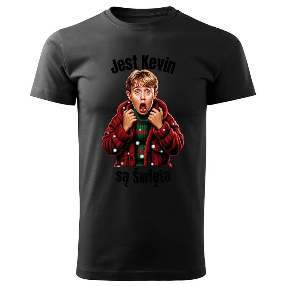 Jest Kevin, są święta | Świąteczna koszulka męska BN27 - StoryCups.pl
