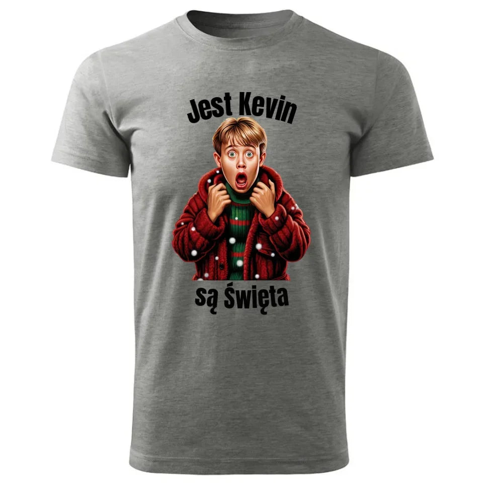 Jest Kevin, są święta | Świąteczna koszulka męska BN27 - StoryCups.pl
