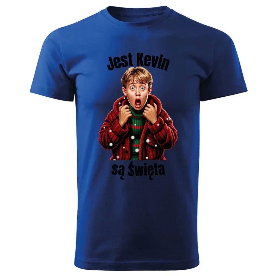 Jest Kevin, są święta | Świąteczna koszulka męska BN27 - StoryCups.pl
