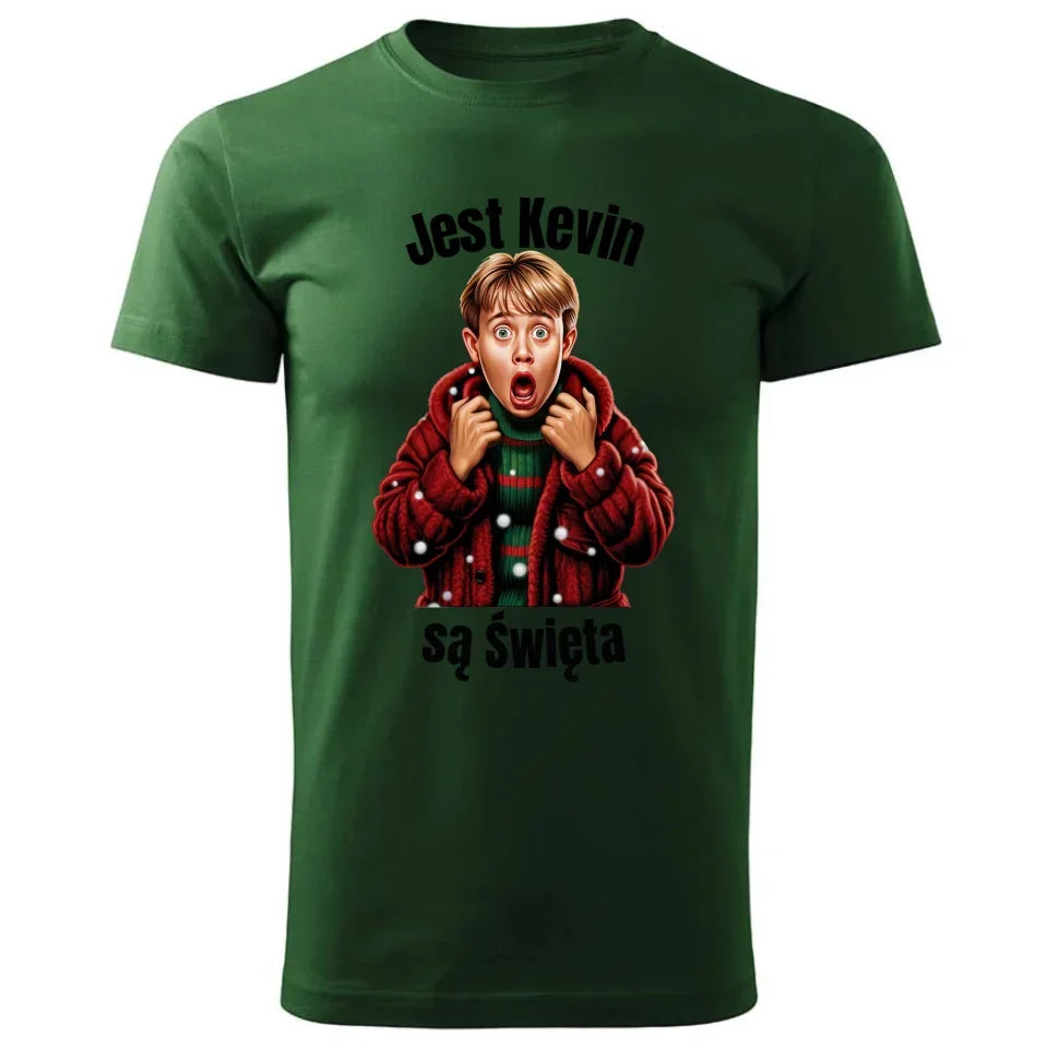 Jest Kevin, są święta | Świąteczna koszulka męska BN27 - StoryCups.pl