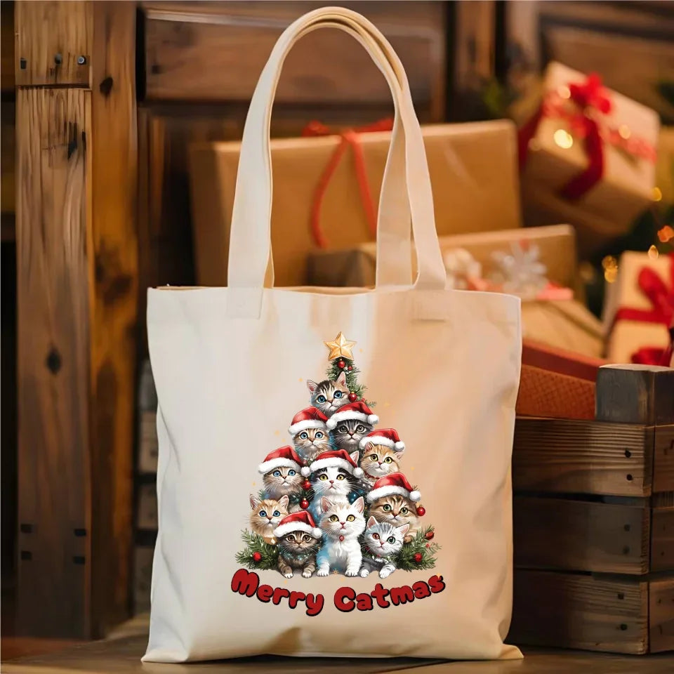 Merry Catmas | Torba świąteczna BN20 - StoryCups.pl