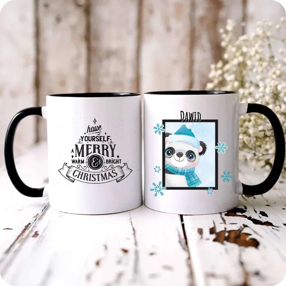 Zimowy Miś | Świąteczny kubek z imieniem BN16 - StoryCups.pl