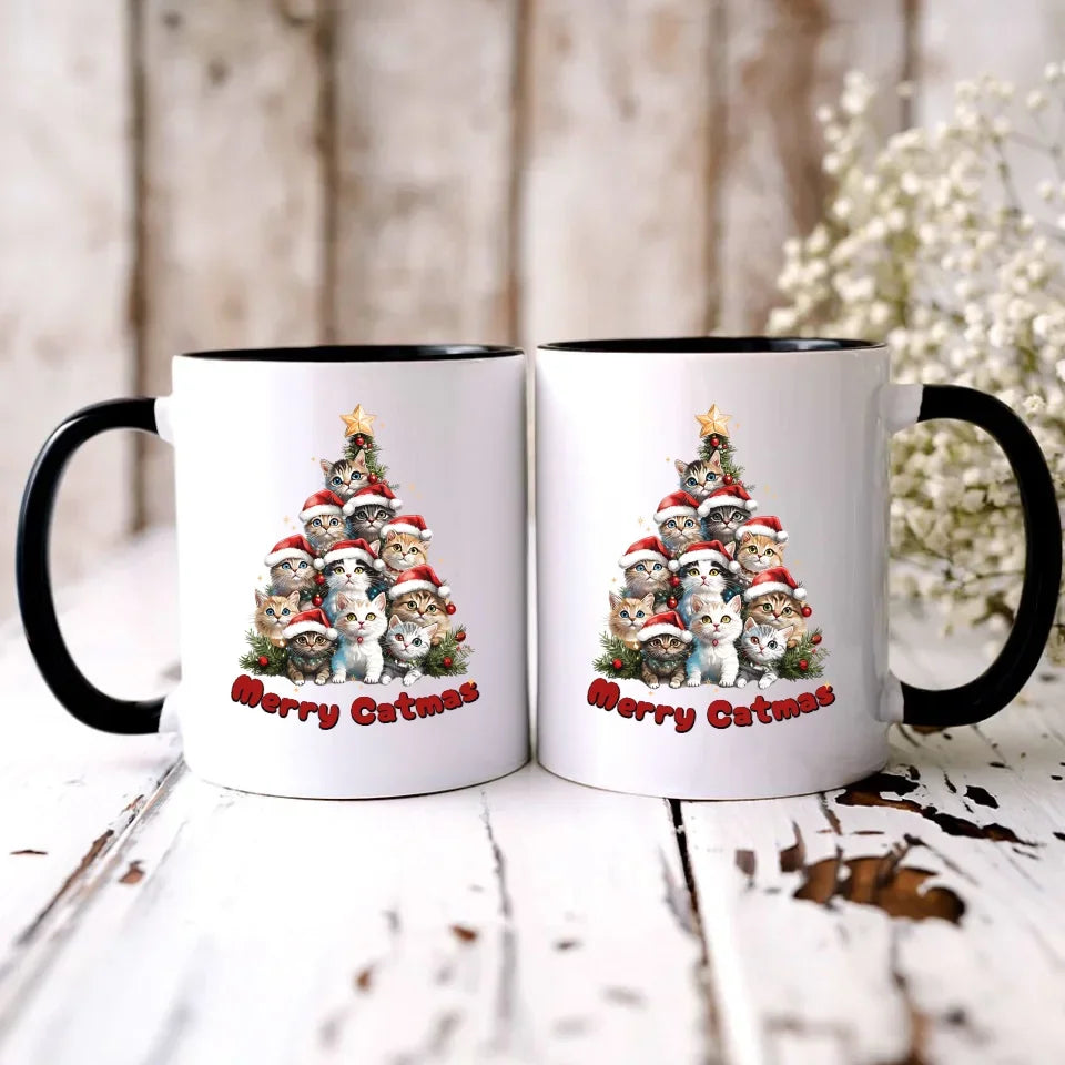 Merry Catmas | Kubek świąteczny BN20 - StoryCups.pl