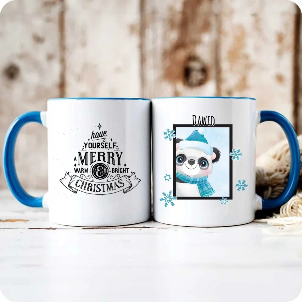 Zimowy Miś | Świąteczny kubek z imieniem BN16 - StoryCups.pl