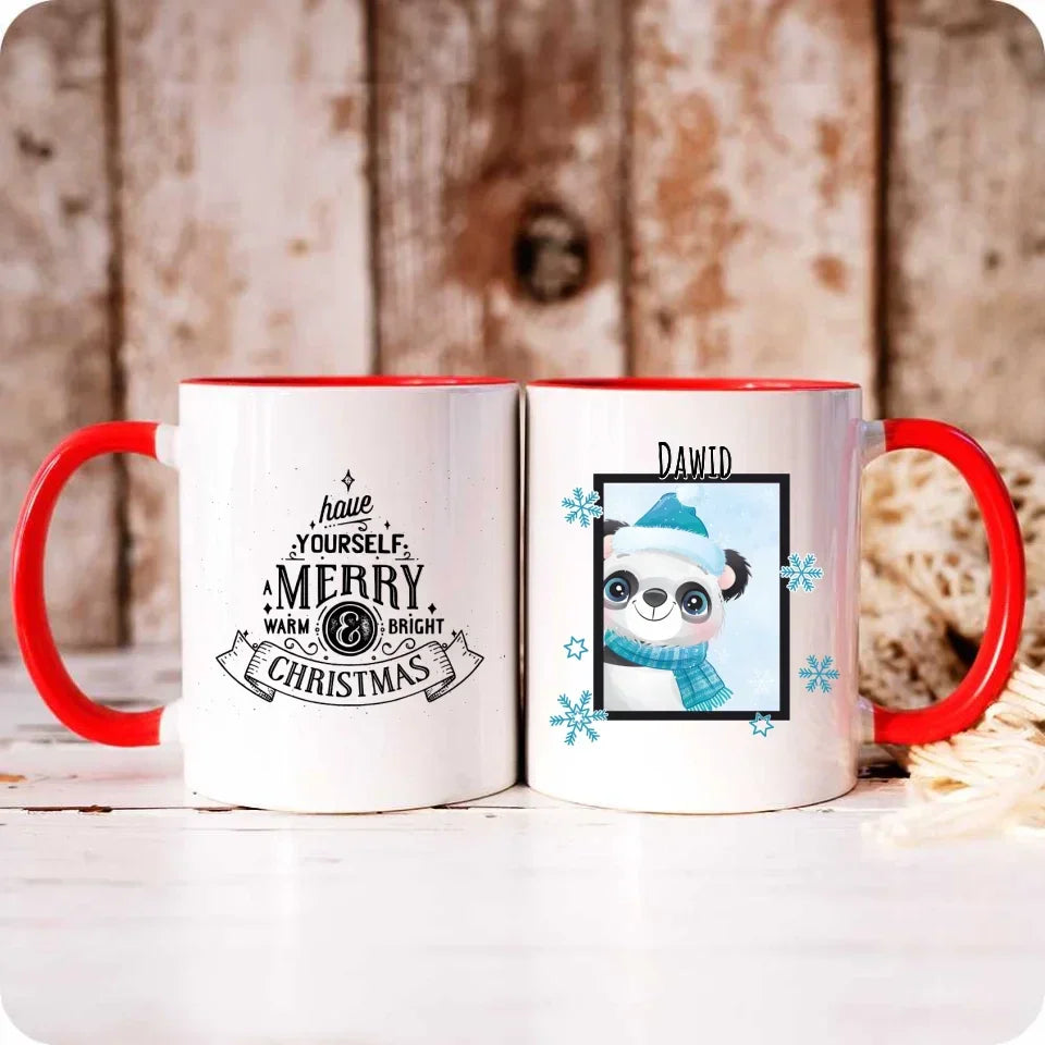 Zimowy Miś | Świąteczny kubek z imieniem BN16 - StoryCups.pl