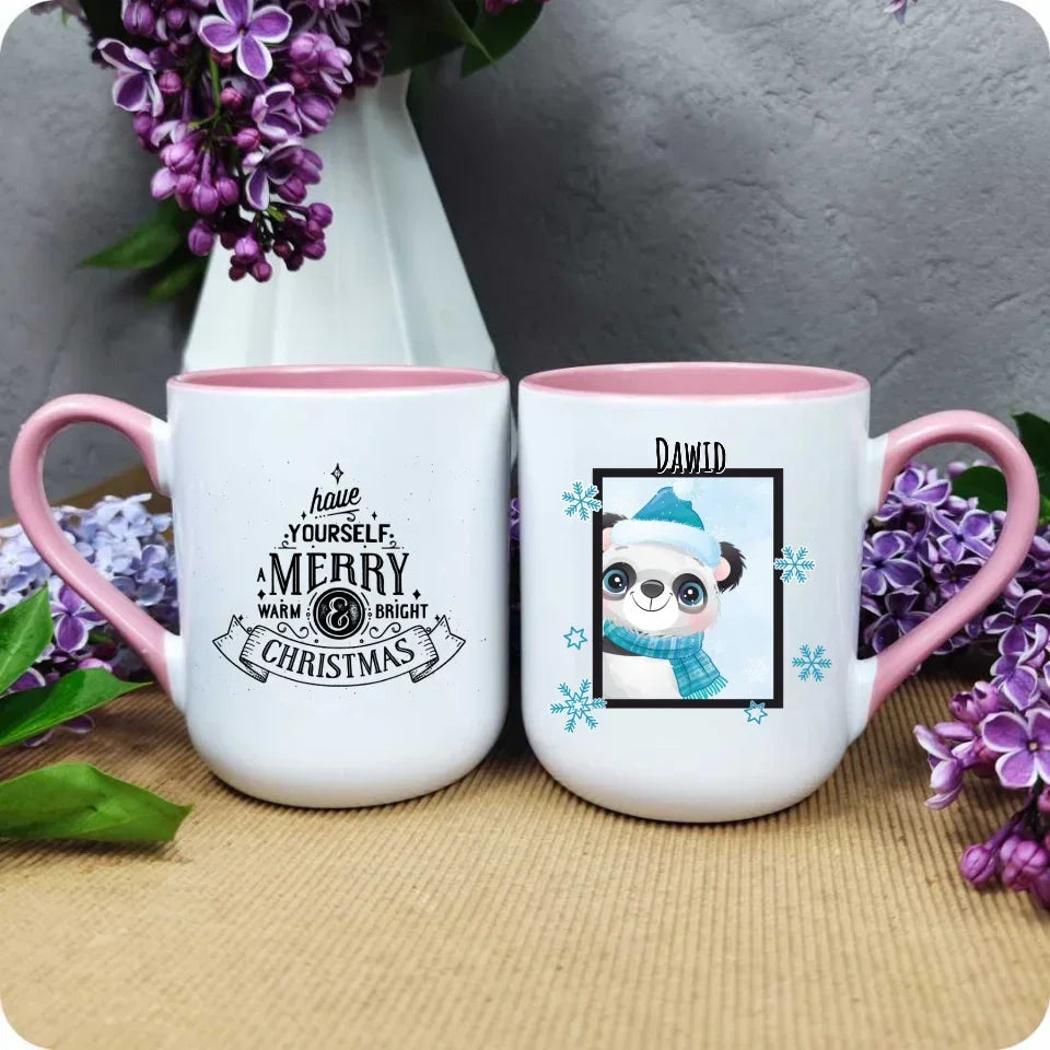 Zimowy Miś | Świąteczny kubek z imieniem BN16 - StoryCups.pl
