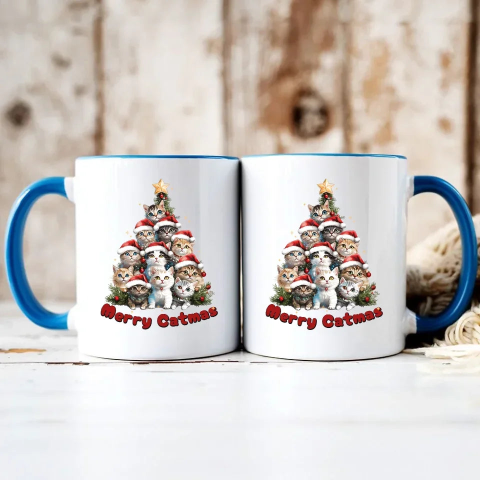 Merry Catmas | Kubek świąteczny BN20 - StoryCups.pl