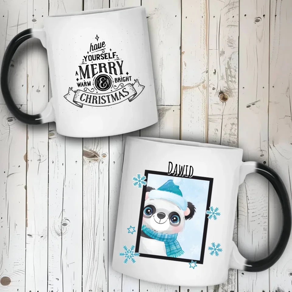 Zimowy Miś | Świąteczny kubek z imieniem BN16 - StoryCups.pl