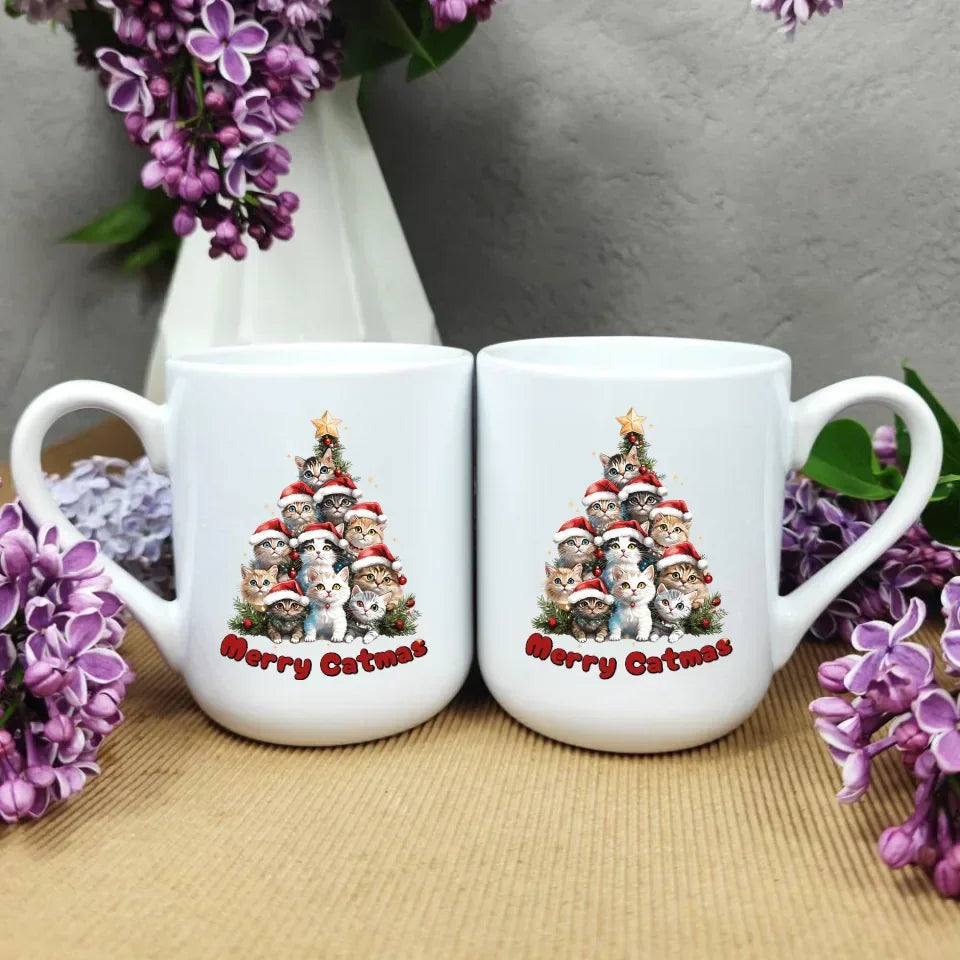 Merry Catmas | Kubek świąteczny BN20 - StoryCups.pl