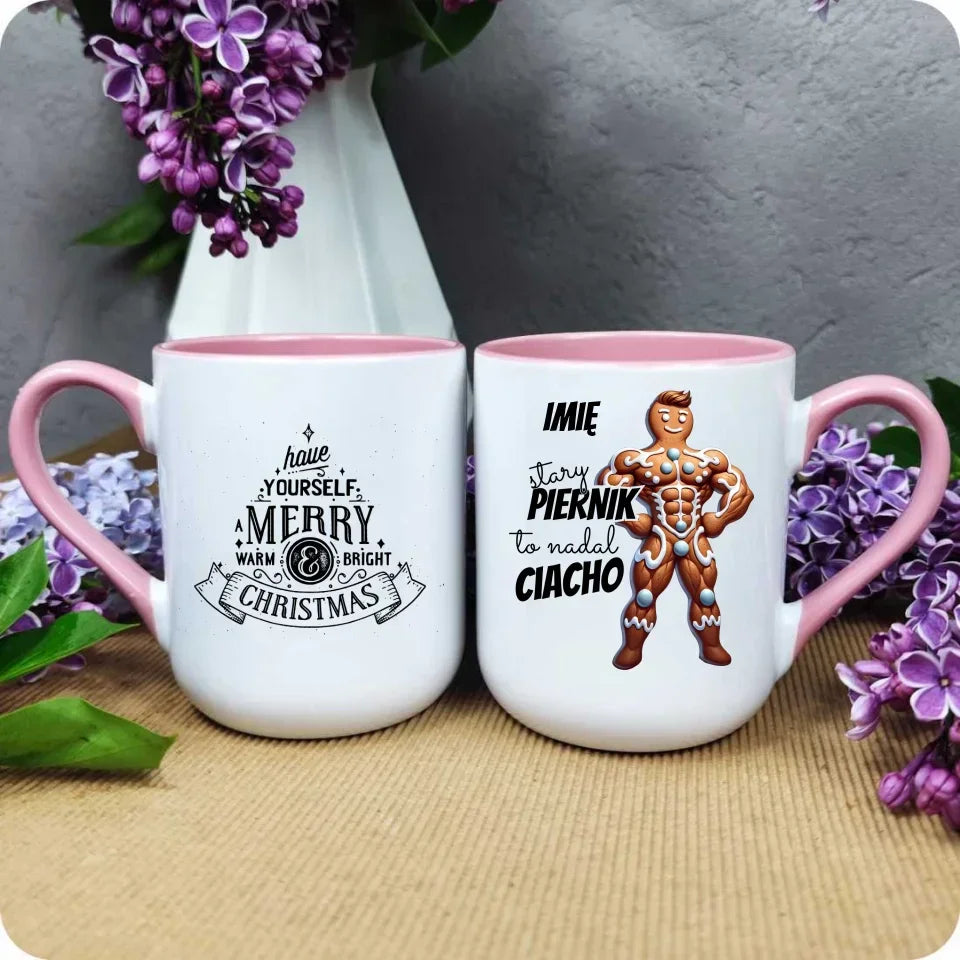 Stary piernik to nadal ciacho | Śmieszny kubek na święta BN23 - StoryCups.pl