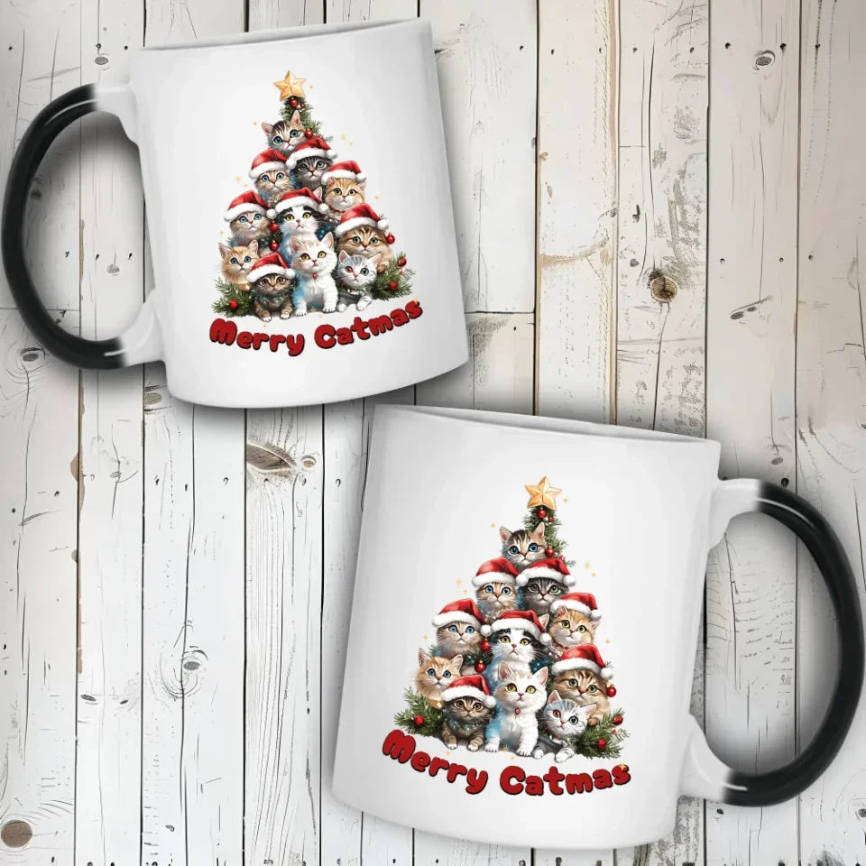 Merry Catmas | Kubek świąteczny BN20 - StoryCups.pl