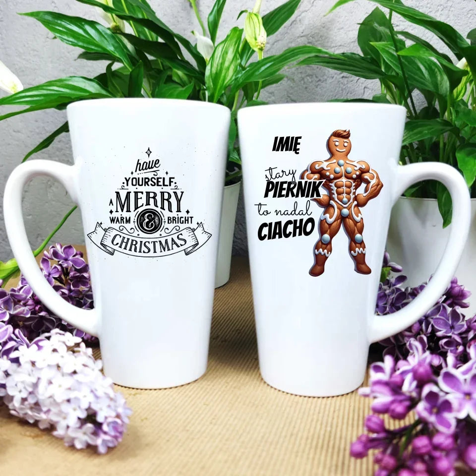 Stary piernik to nadal ciacho | Śmieszny kubek na święta BN23 - StoryCups.pl