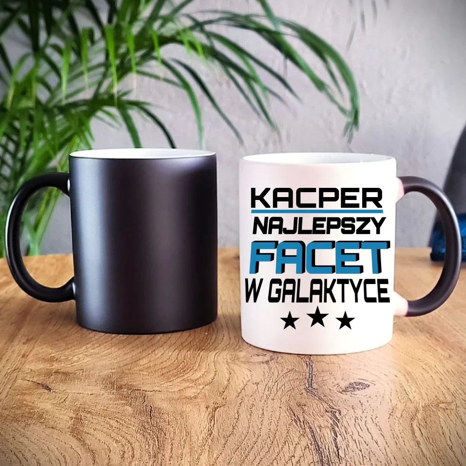 Personalizowany kubek magiczny dla chłopaka prezent na Dzień Chłopaka Święta Urodziny