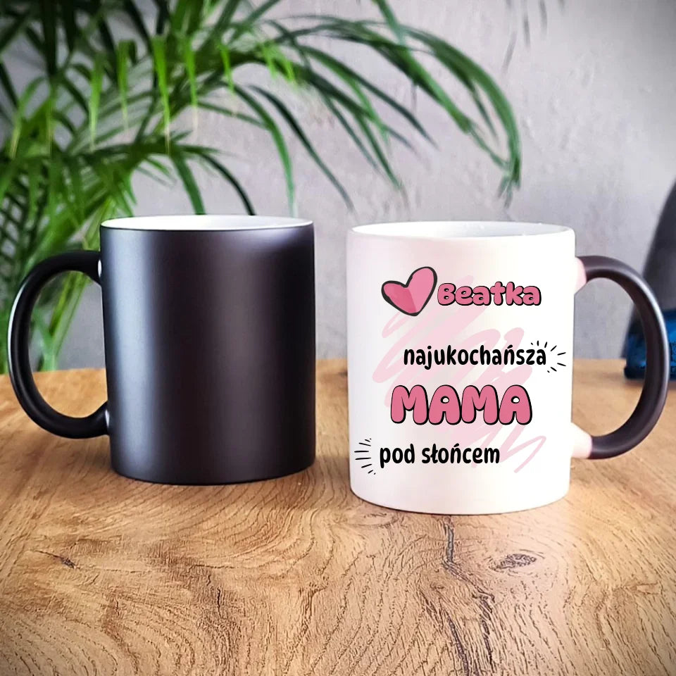 Personalizowany kubek magiczny dla mamy prezent na Dzień Mamy Święta Urodziny