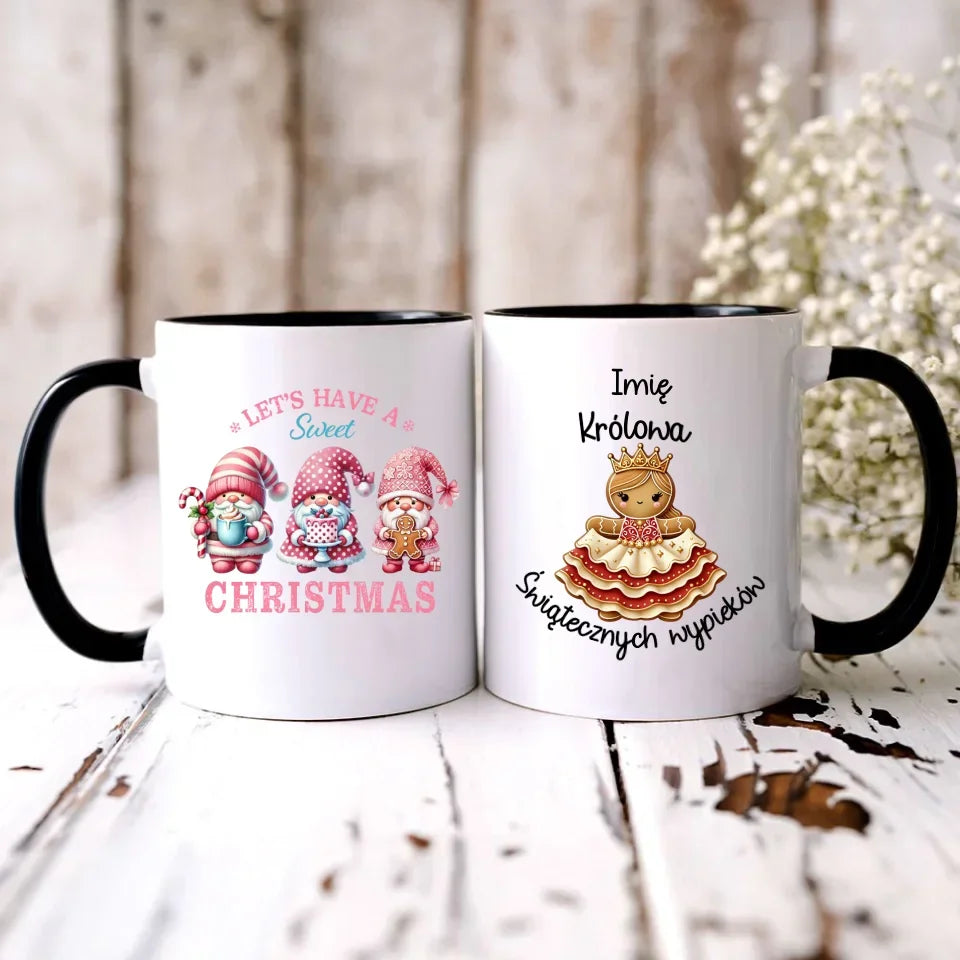 Królowa świątecznych wypieków imię | Personalizowany kubek na święta BN28 - StoryCups.pl