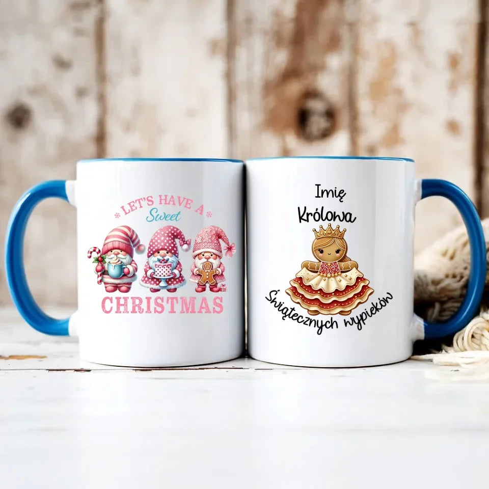 Królowa świątecznych wypieków imię | Personalizowany kubek na święta BN28 - StoryCups.pl