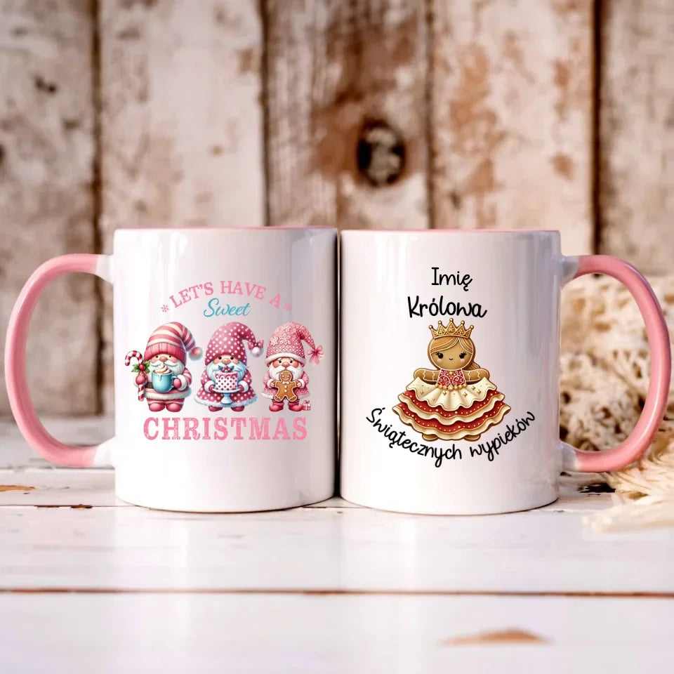 Królowa świątecznych wypieków imię | Personalizowany kubek na święta BN28 - StoryCups.pl