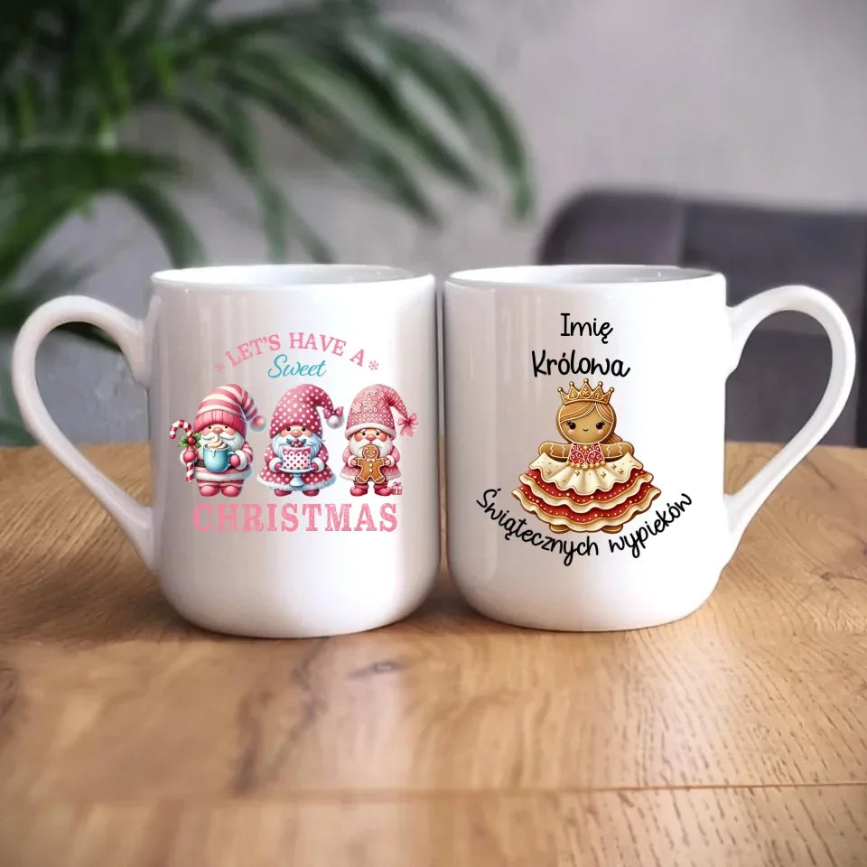 Królowa świątecznych wypieków imię | Personalizowany kubek na święta BN28 - StoryCups.pl