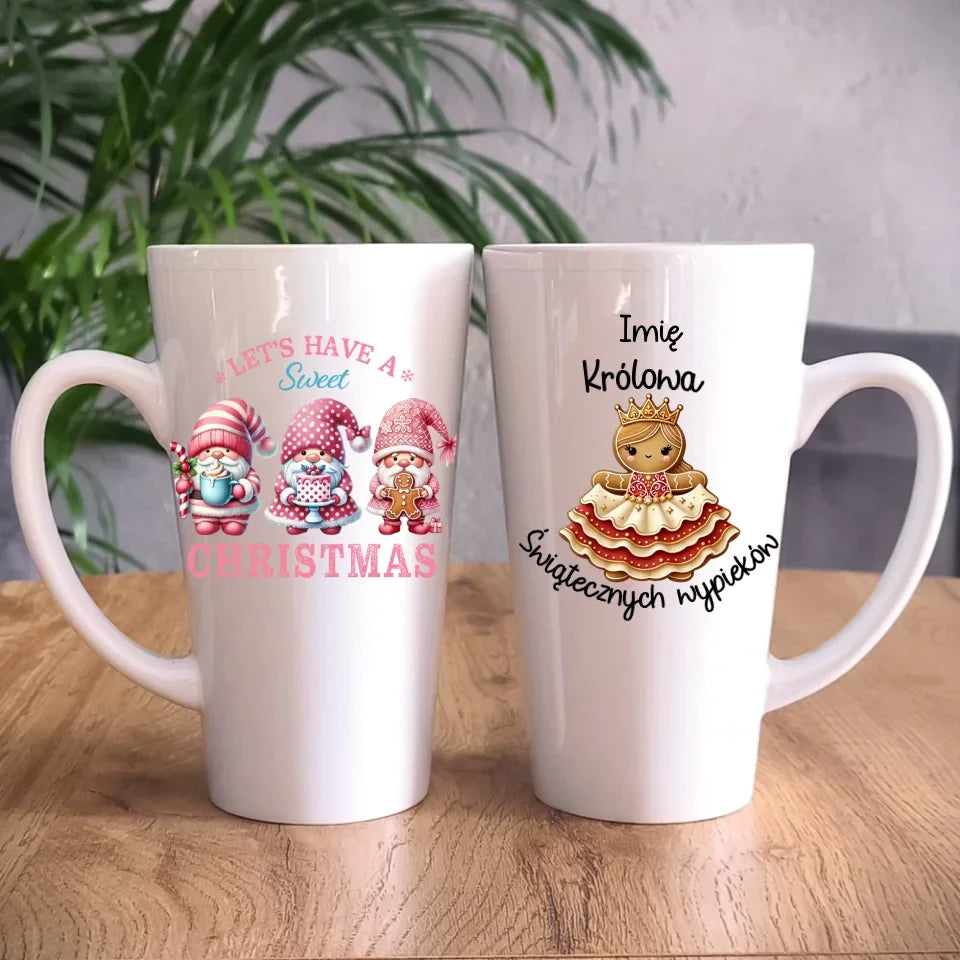 Królowa świątecznych wypieków imię | Personalizowany kubek na święta BN28 - StoryCups.pl