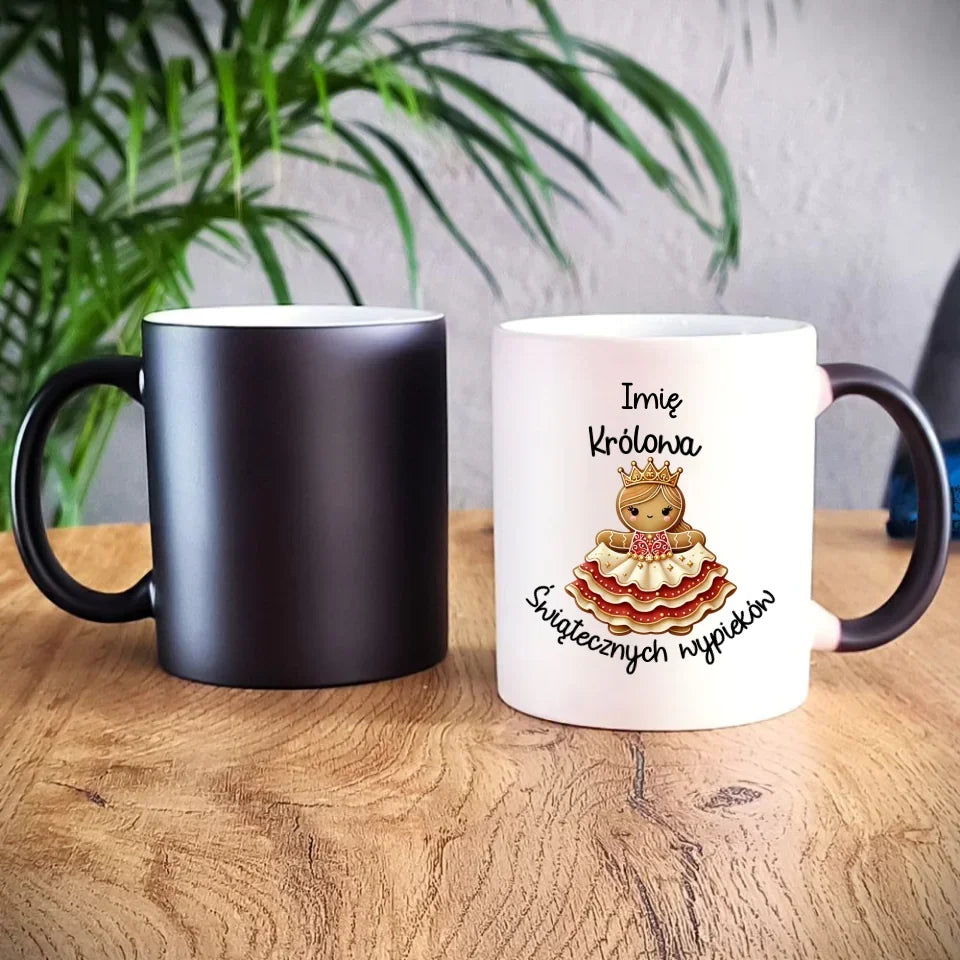 Królowa świątecznych wypieków imię | Personalizowany kubek na święta BN28 - StoryCups.pl