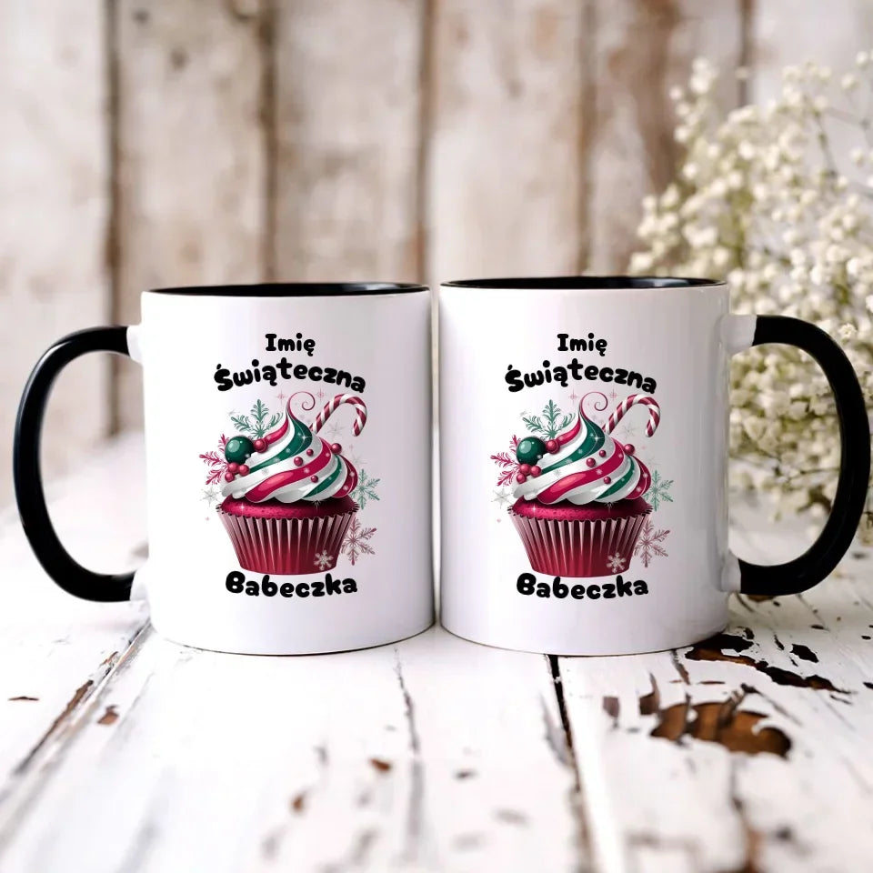 Świąteczna Babeczka | Personalizowany kubek świąteczny BN30 - StoryCups.pl